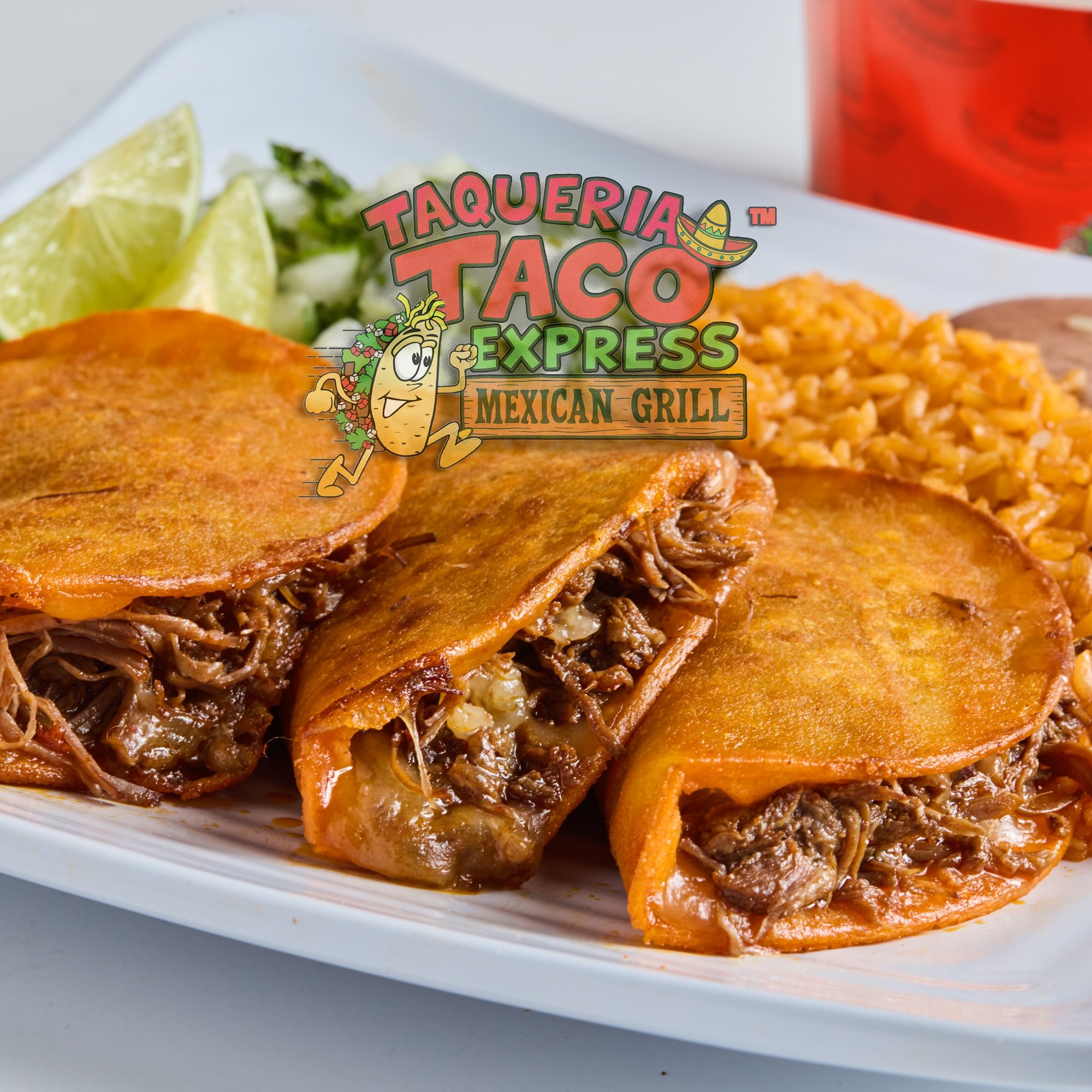 Queso Birria Taco Plate