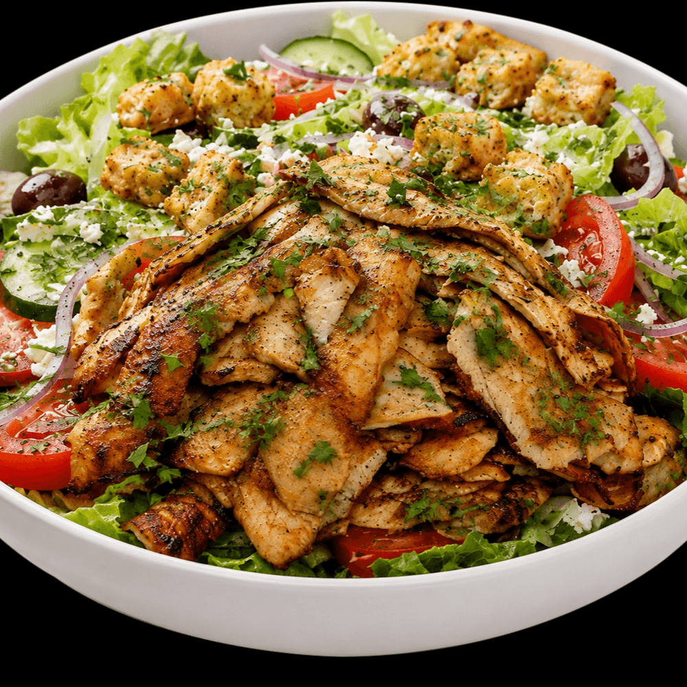 Mediterranean Chicken Gyro Salad