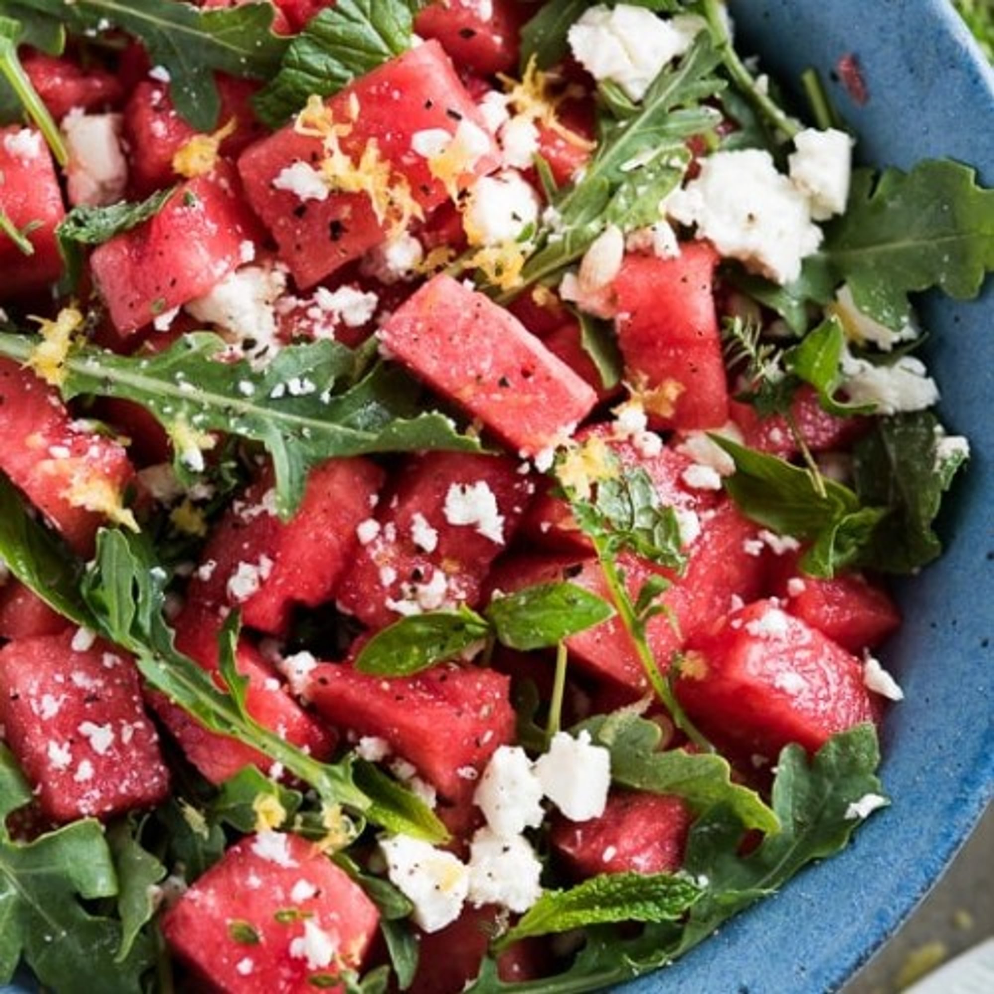 Watermelon Arugula & Feta Salad
