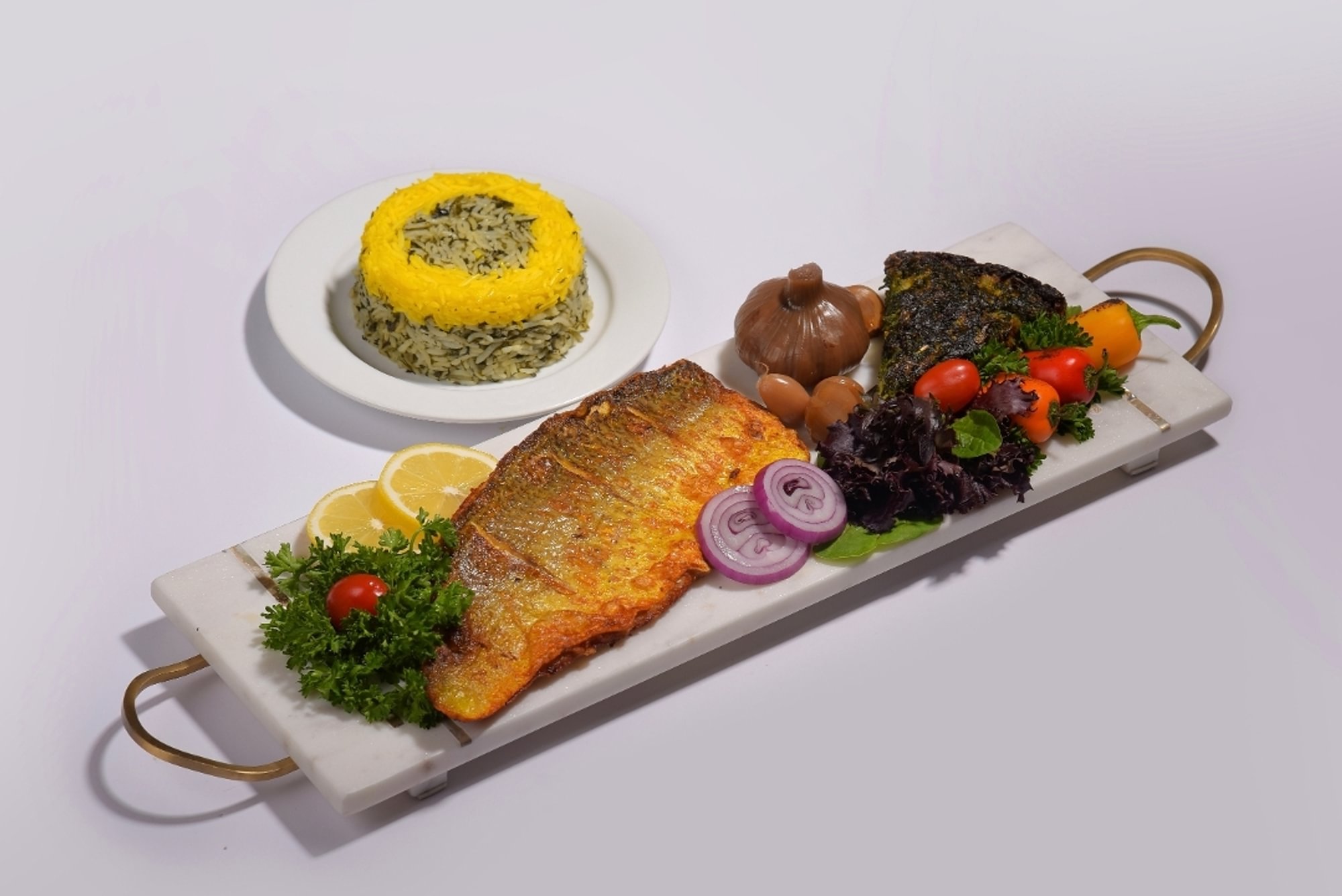 Sabzi Polo Mahi-Kookoo