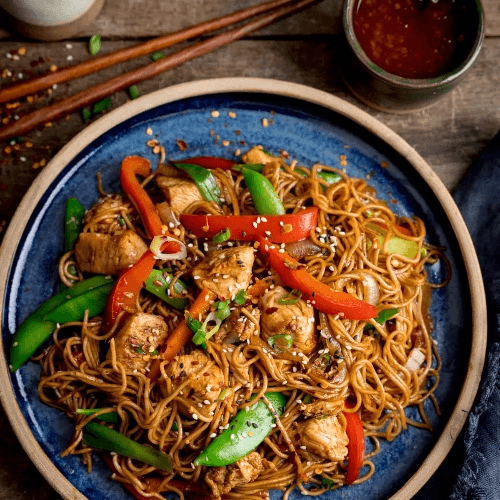 L. Chicken Lo Mein or Spaghetti Lo Mein