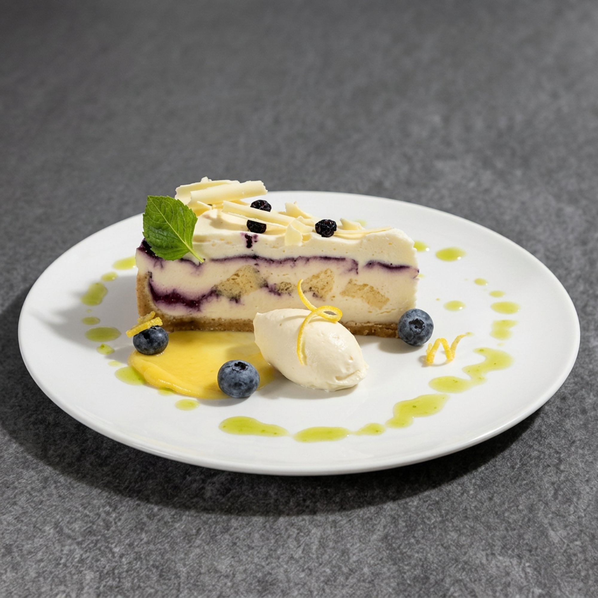 Blueberry Cobbler Cheesecake