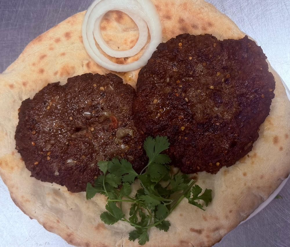 8. Chapli Kabob with Naan