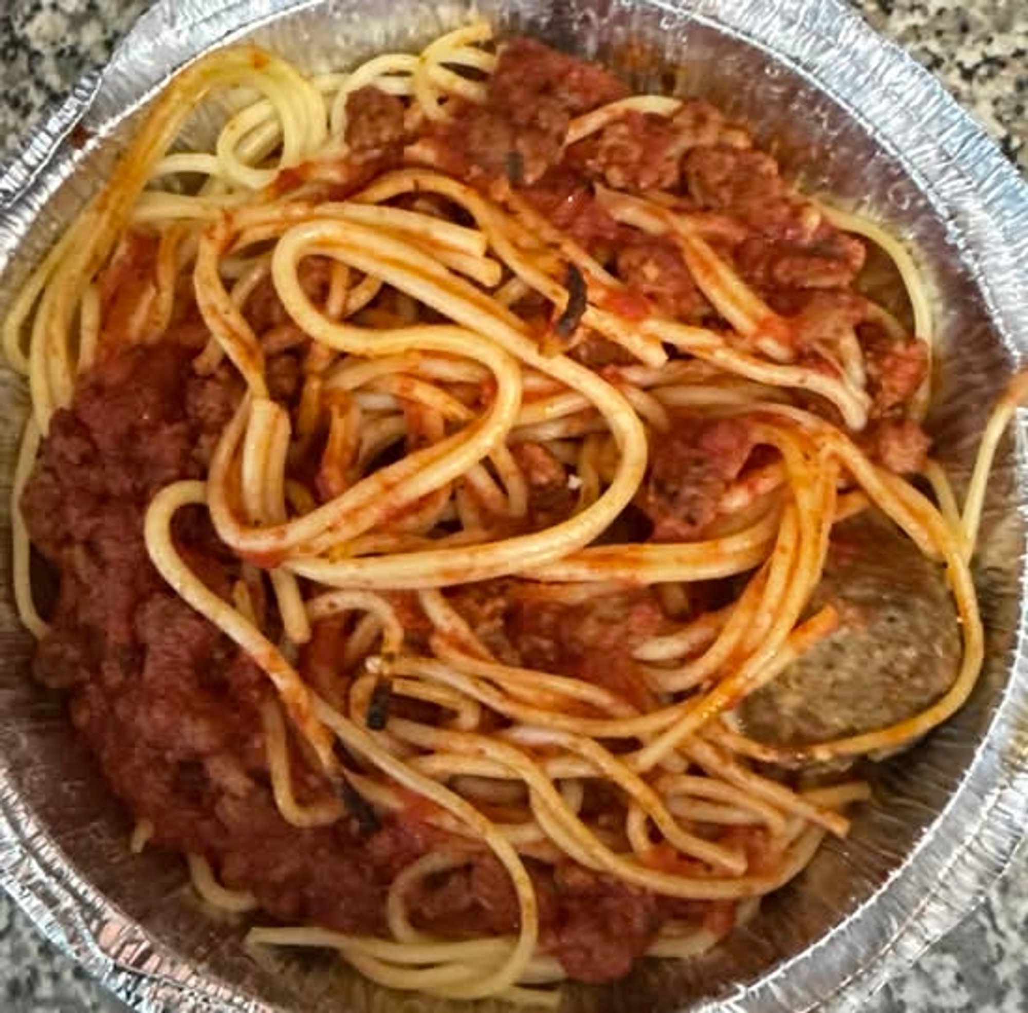 Spaghetti with Meat Sauce Dinner