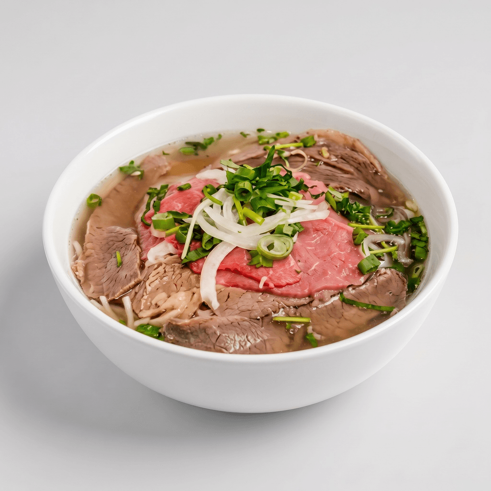 2. Rare Steak, Well Done, Brisket Noodle Soup