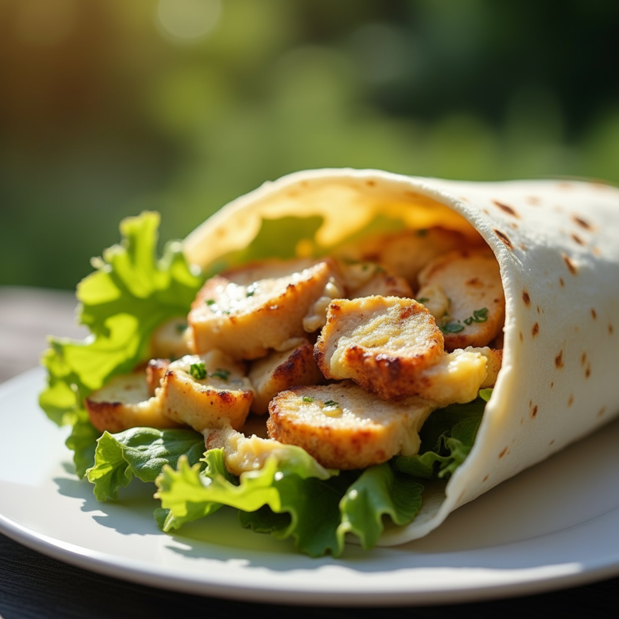 Chicken Caesar wraps