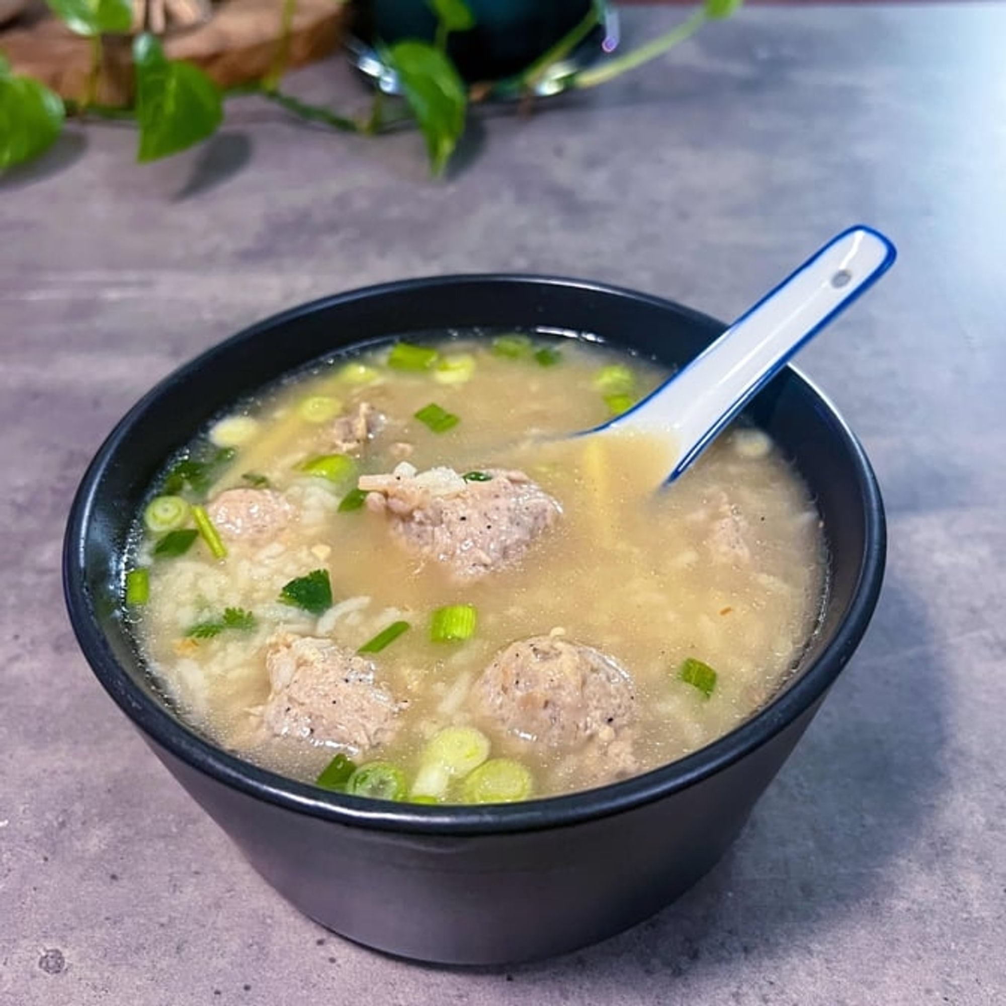 Khao Tom Bowl - Chicken Rice Soup