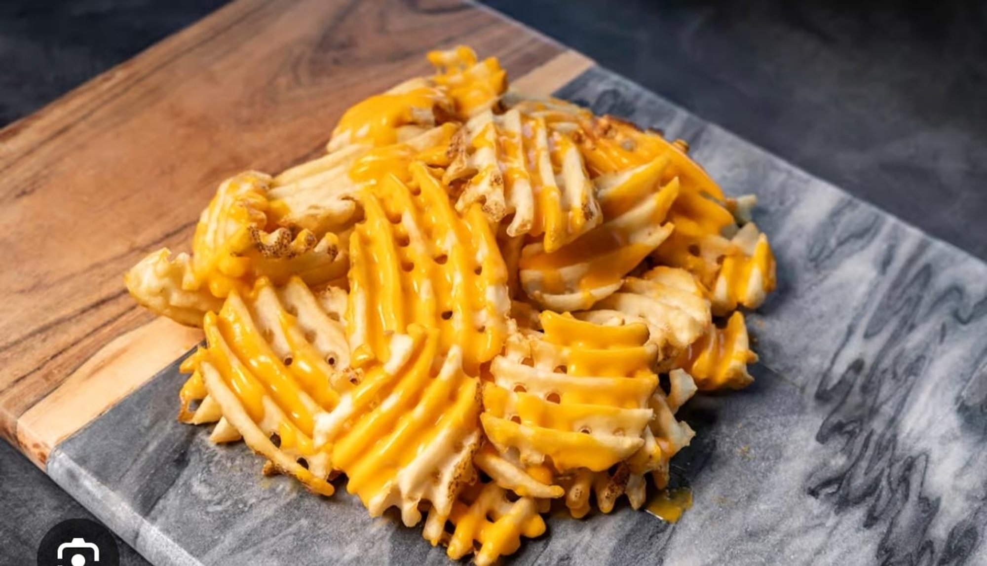 Waffle Cheese Fries