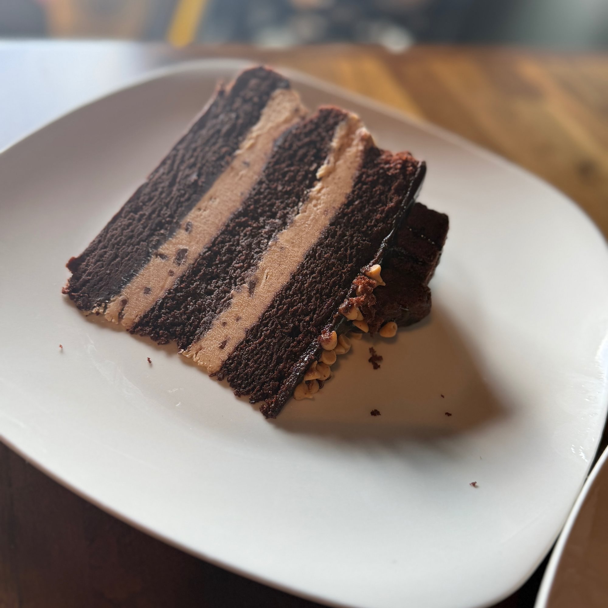 Peanut butter triple cake