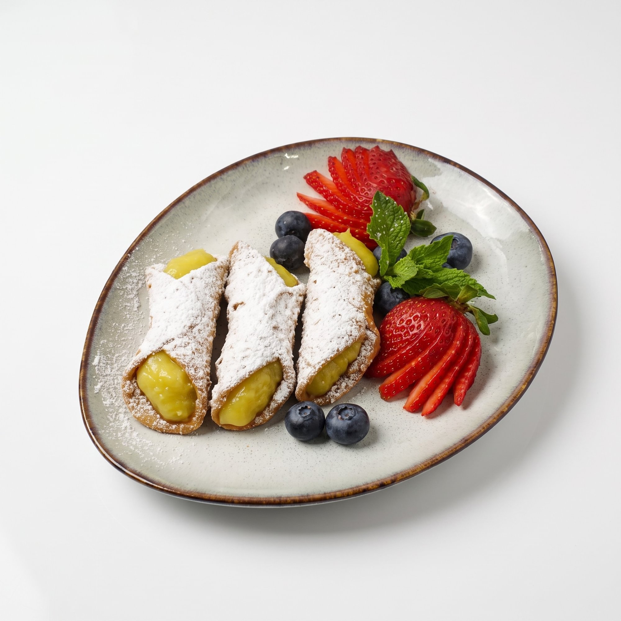 Cannoli with Seasonal Fruit Filling