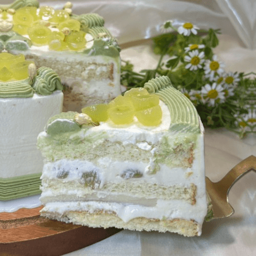 Jasmine Green Grapes Slice (茉莉青提夹心切块)