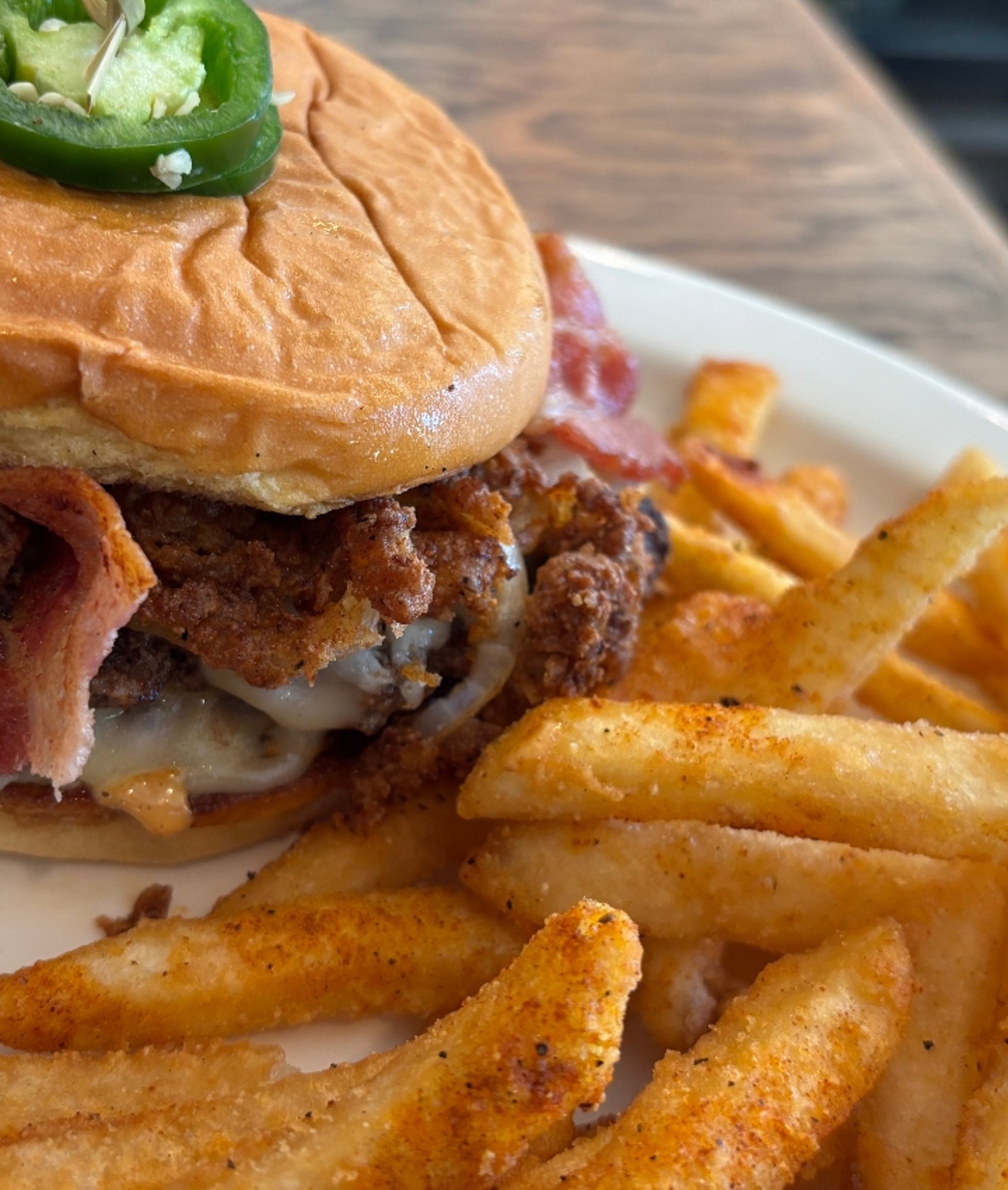 Thursday - Frank's Big Back Burger and Seasoned Fries