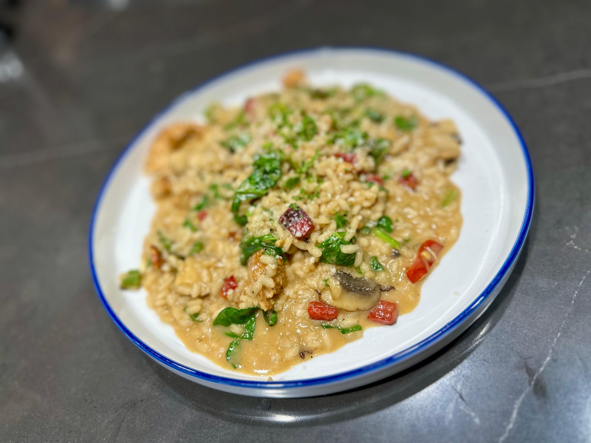 Risotto Al Pollo E Spinaci