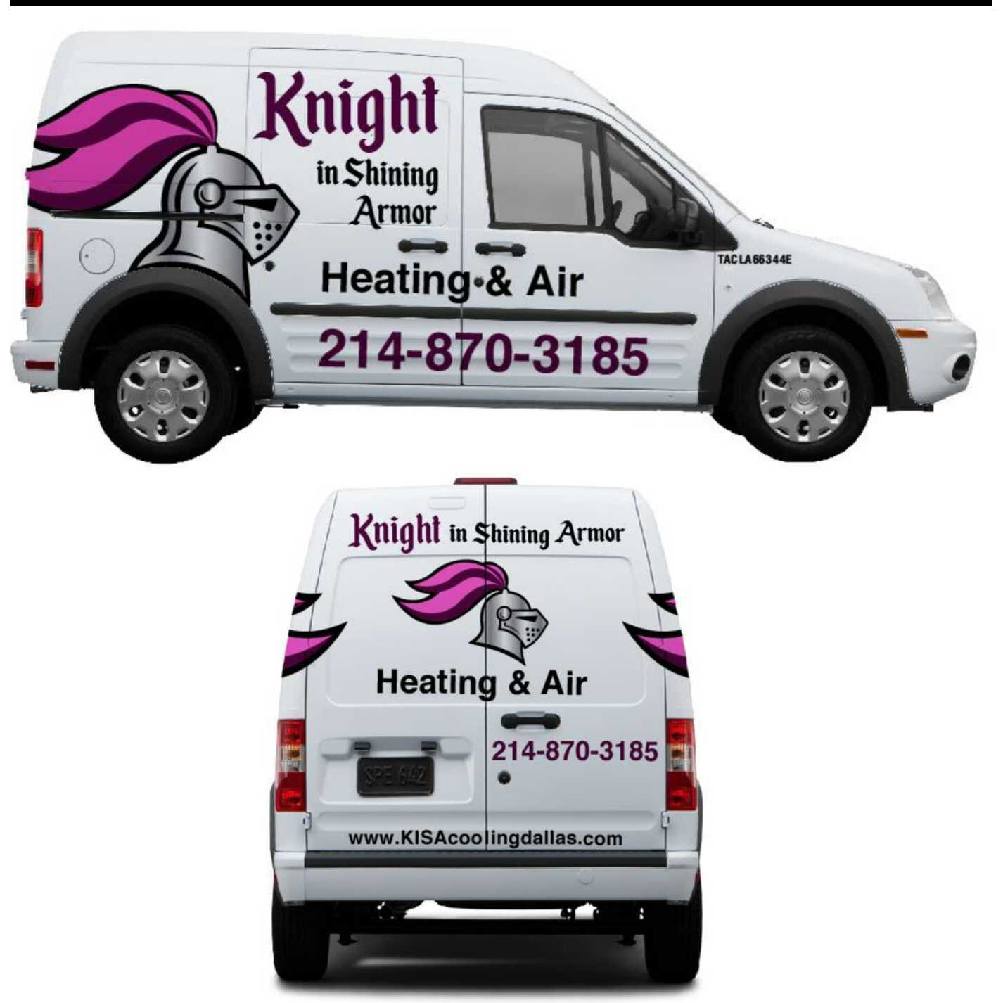 Knight In Shining Armor Heating &amp; Air Logo