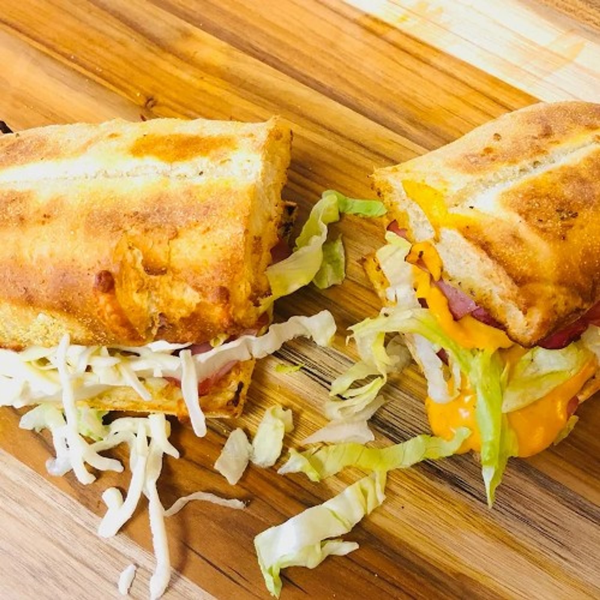 Hot Ham and Cheese Sandwich