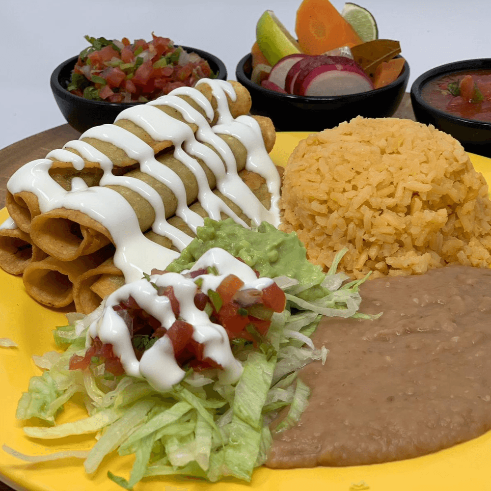 Five Rolled Tacos