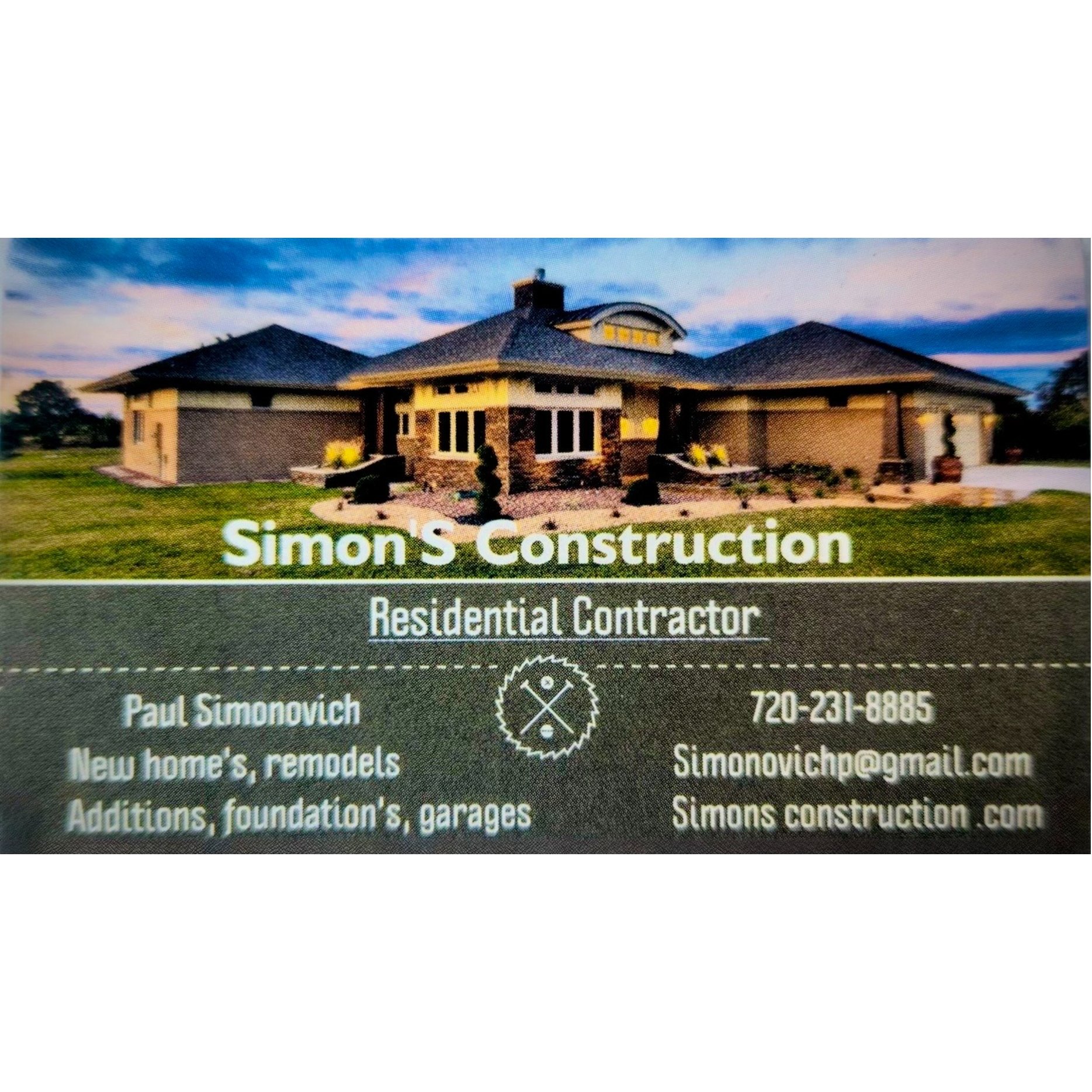 Simon's Construction Logo