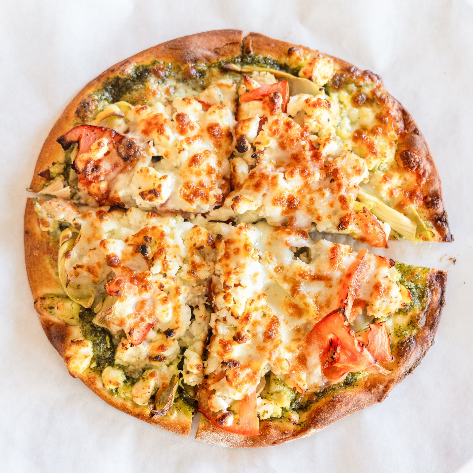 Pesto Chicken Thin Crust