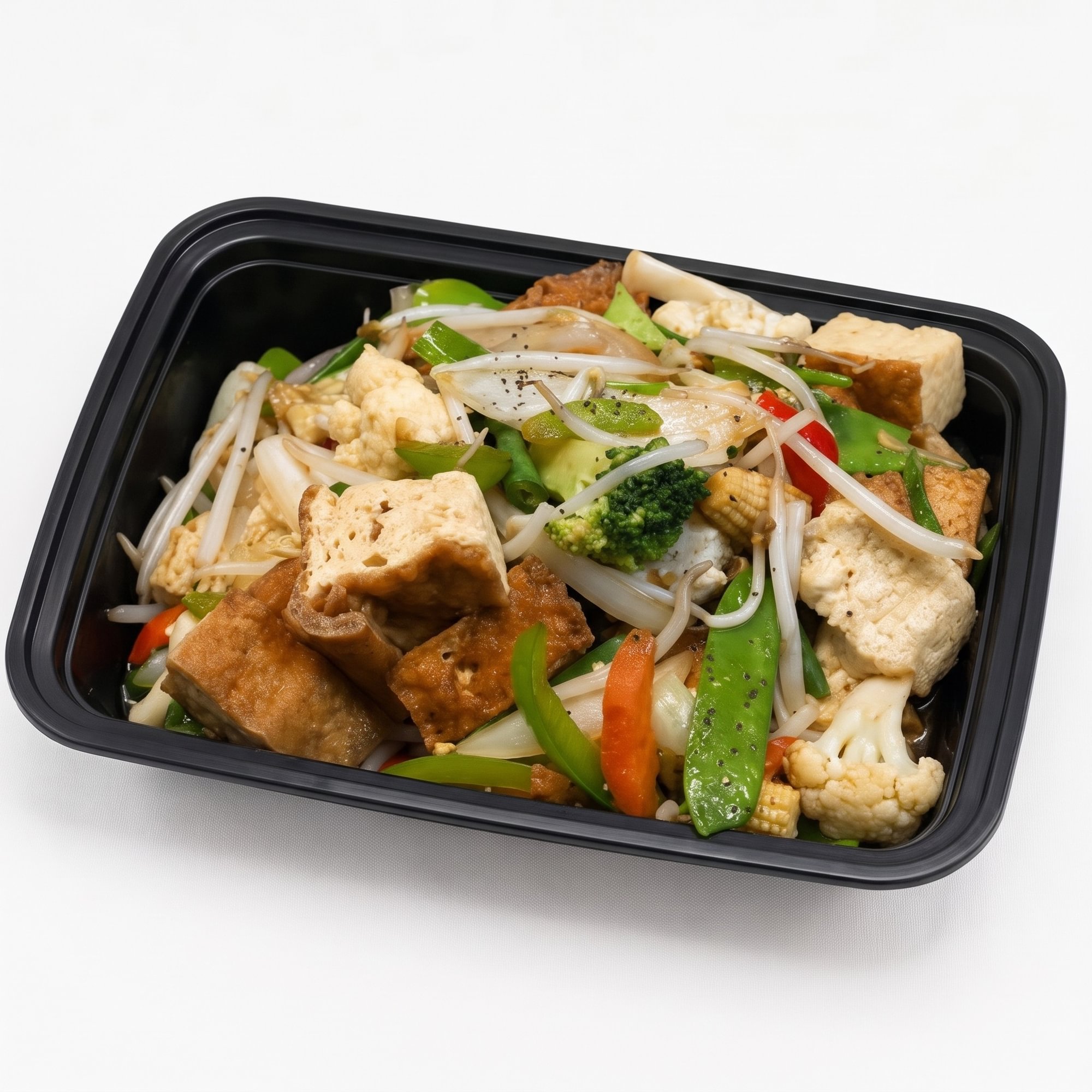 Tofu Garlic Stir-Fry-Rice
