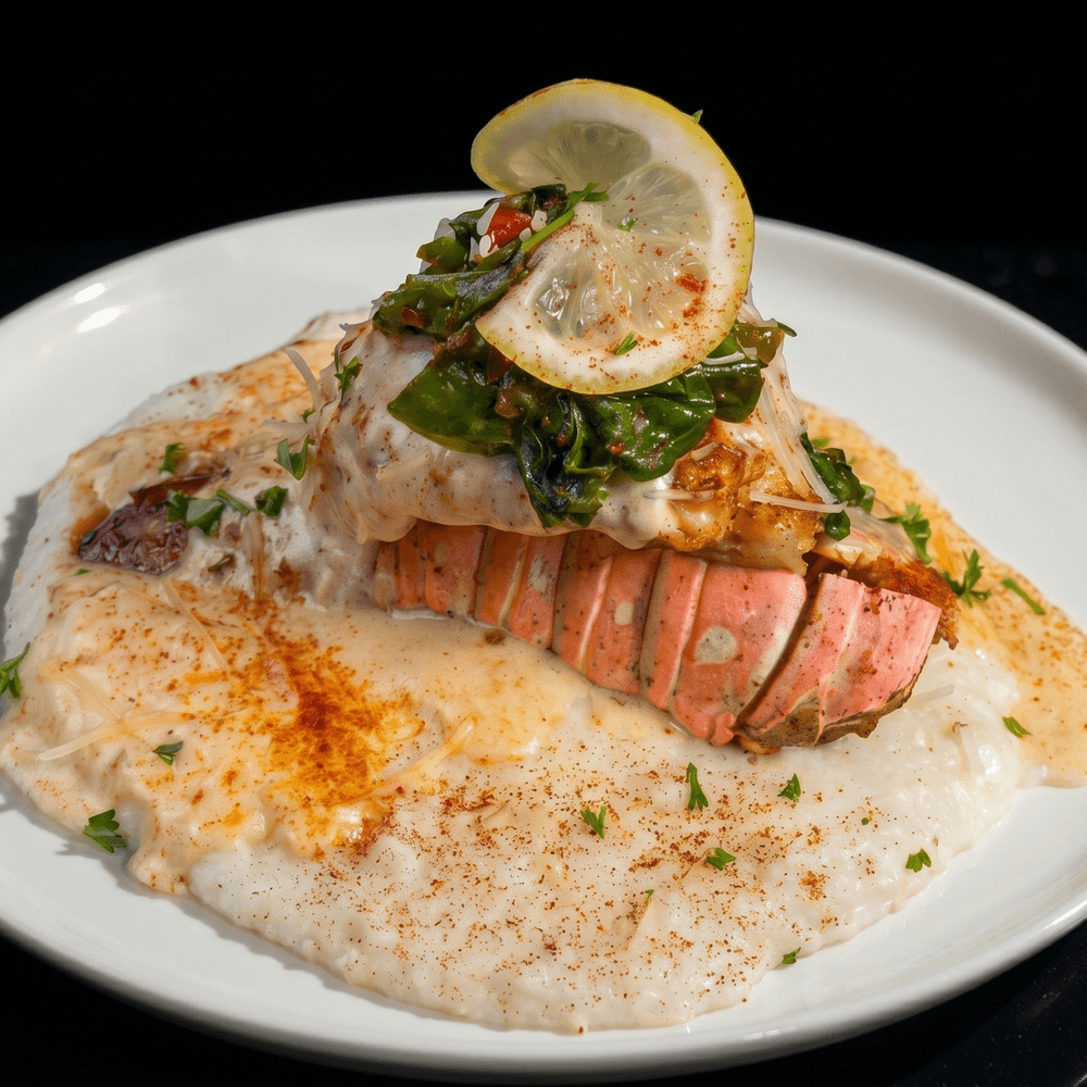 Grilled Lobster Tail & Grits