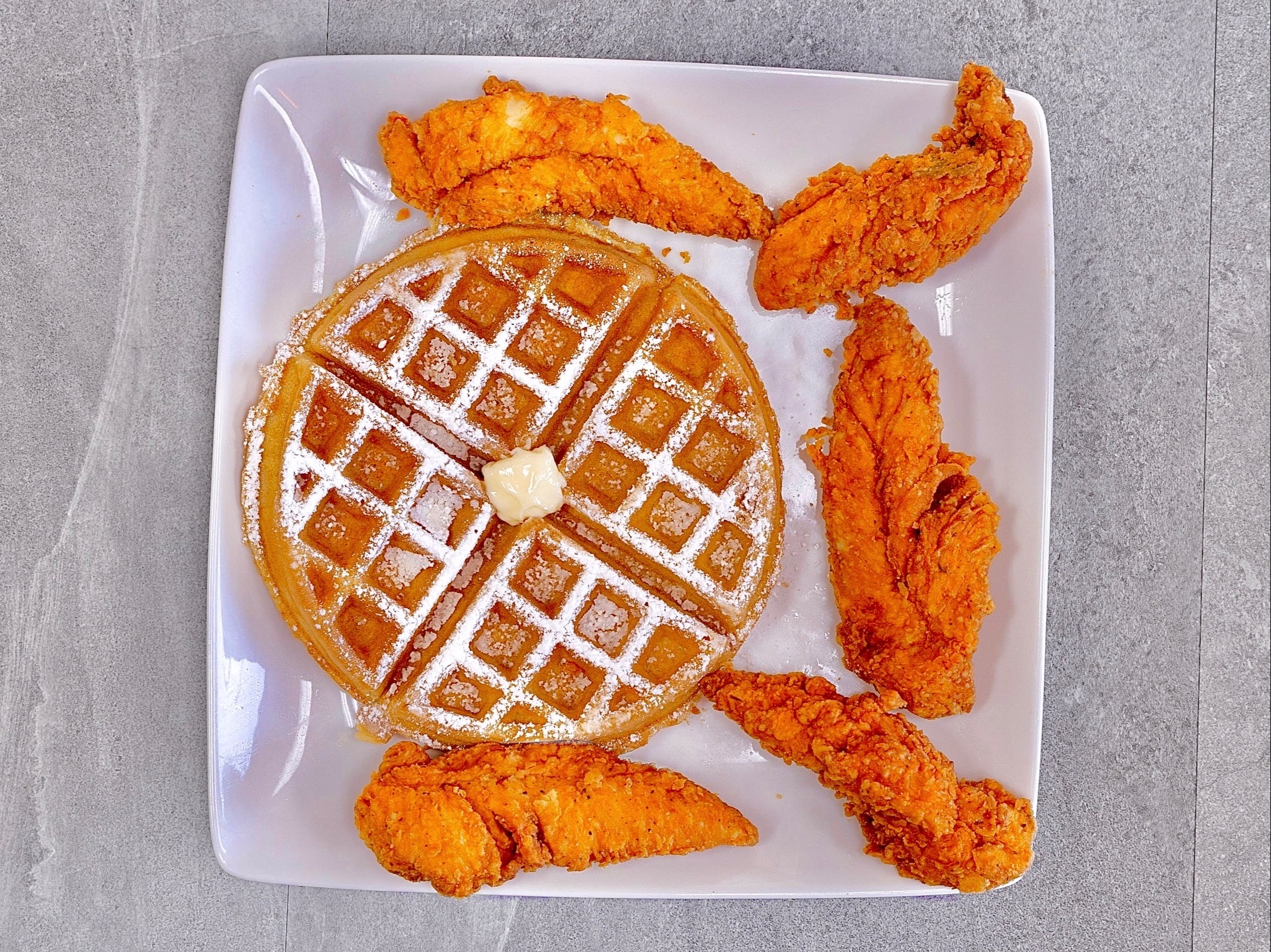 5 Tenders & 1 Waffle