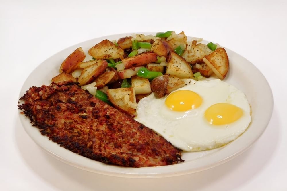 Corned Beef & Hash + 2 Eggs