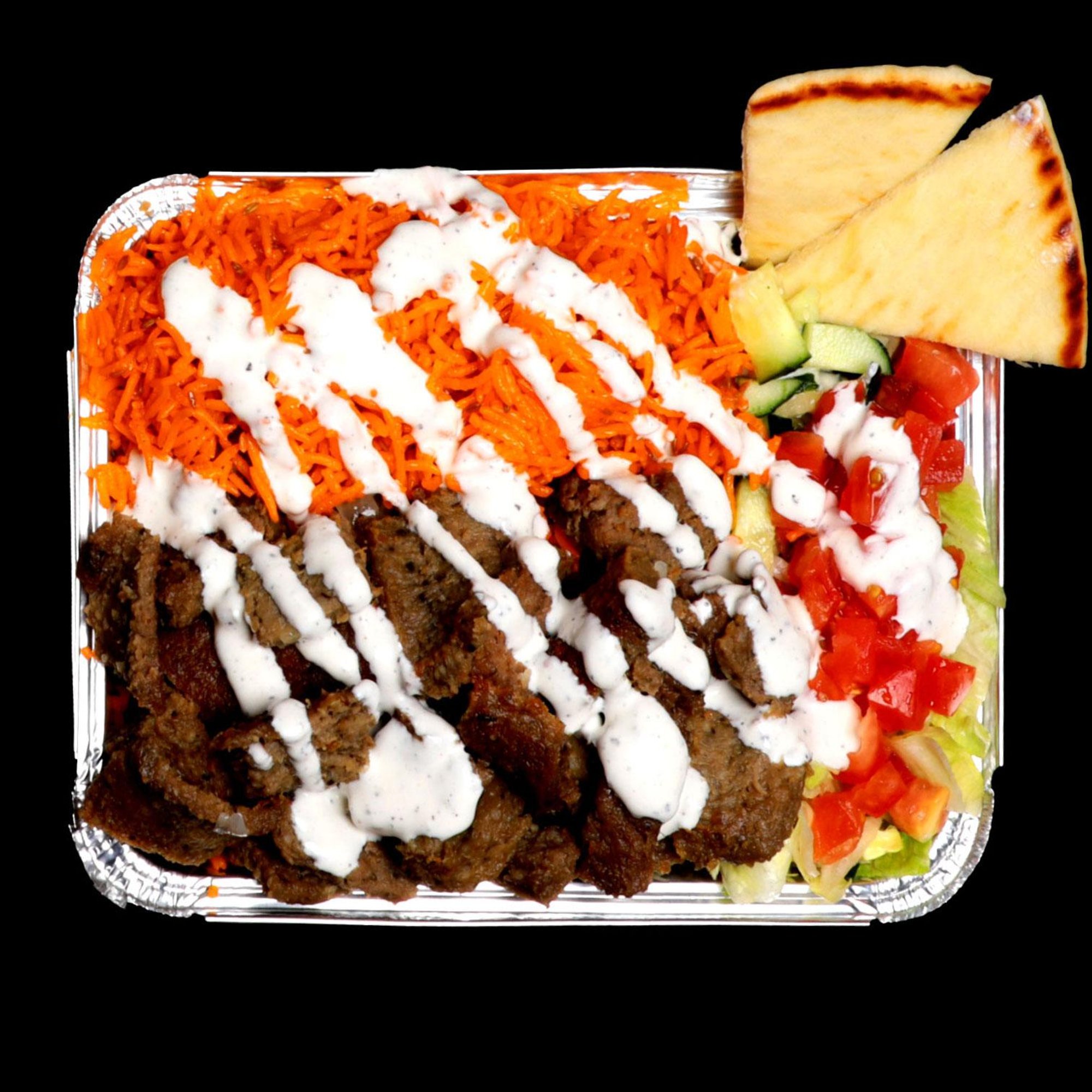 Lamb over Rice Platter