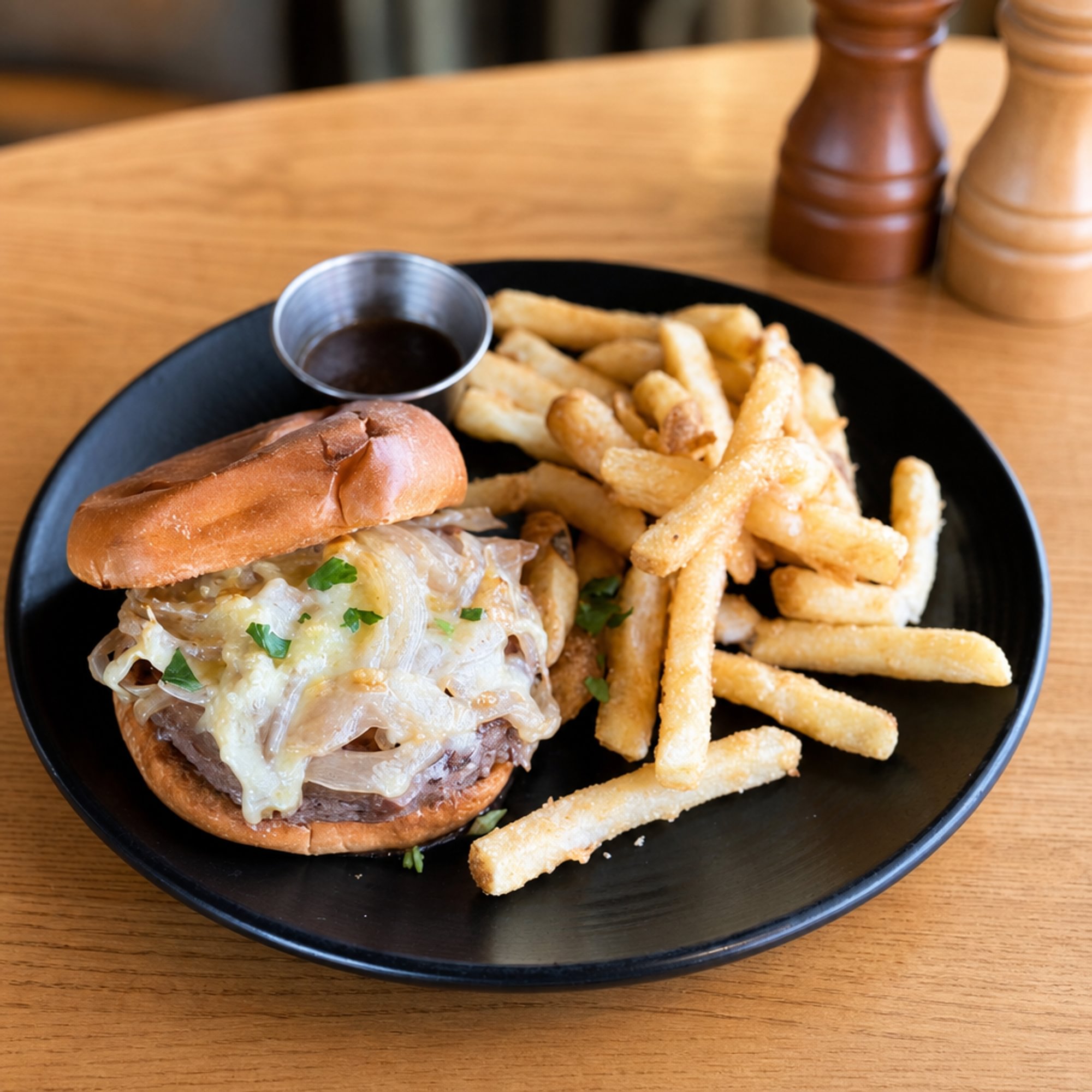 French Onion Burger