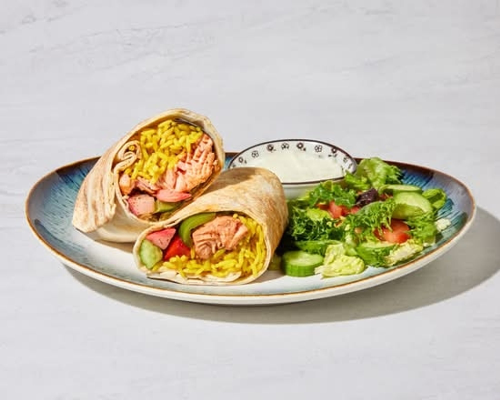 Salmon Kabob Wrap