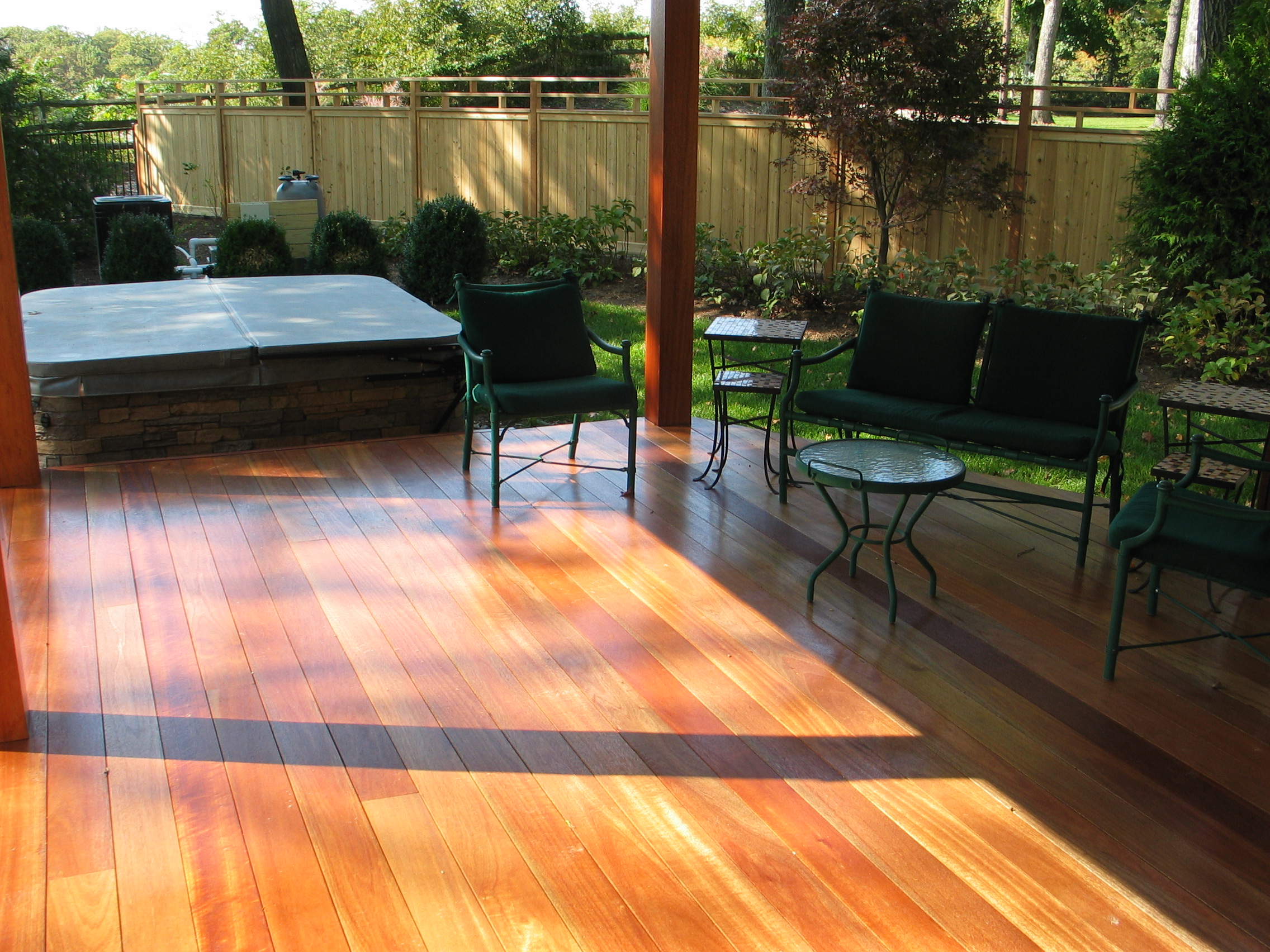 Mahogany deck