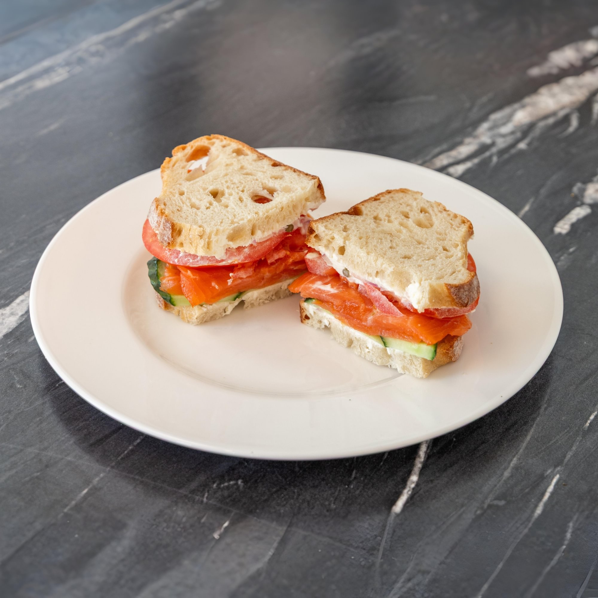 Ducktrap Smoked Salmon Sandwich