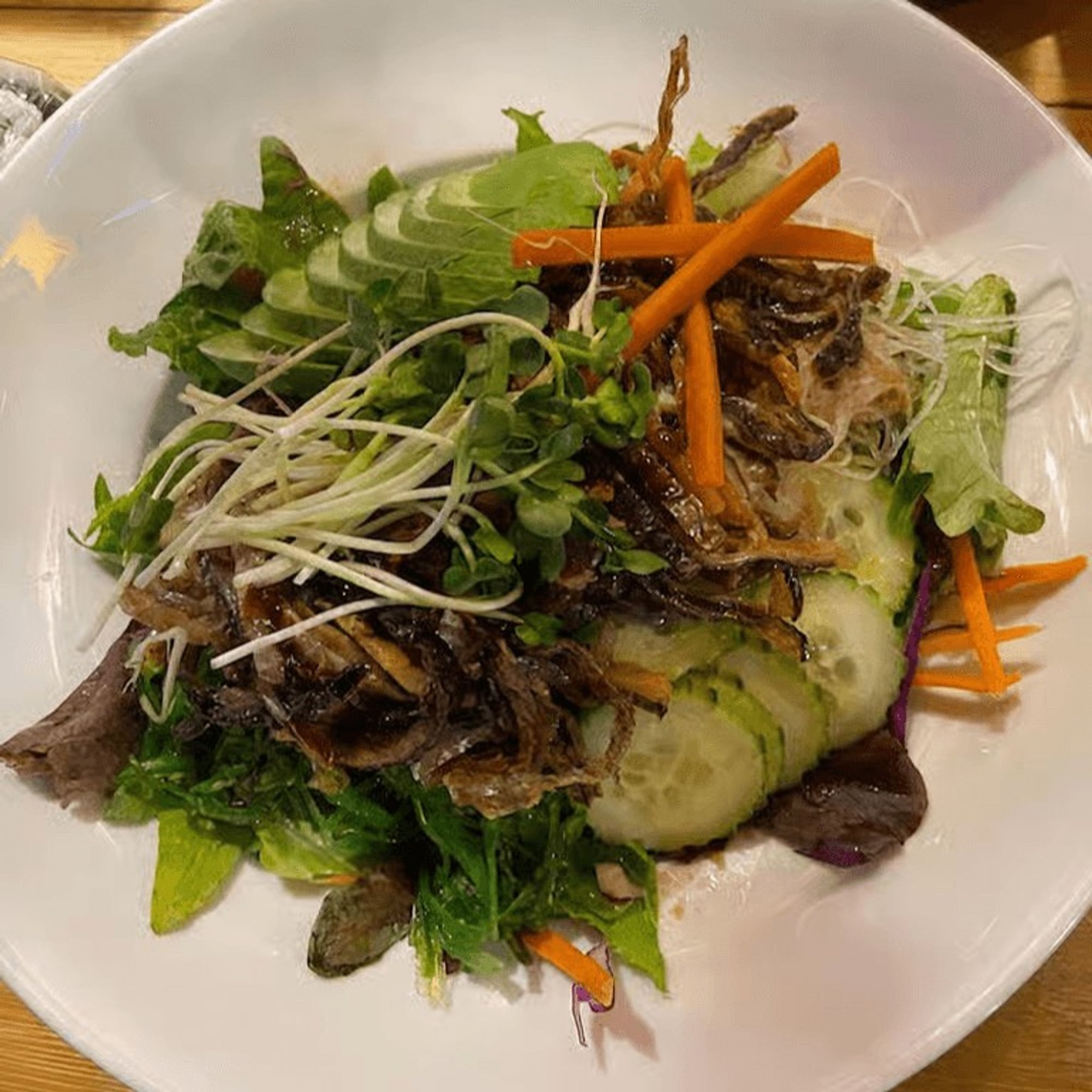 Salmon Skin Salad