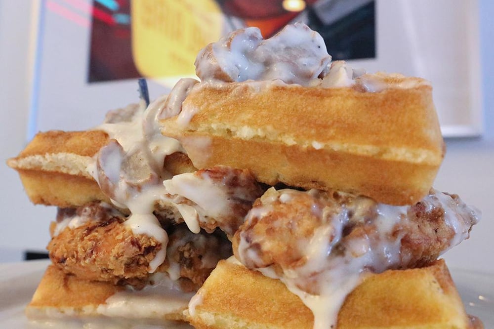 .Chicken Waffles