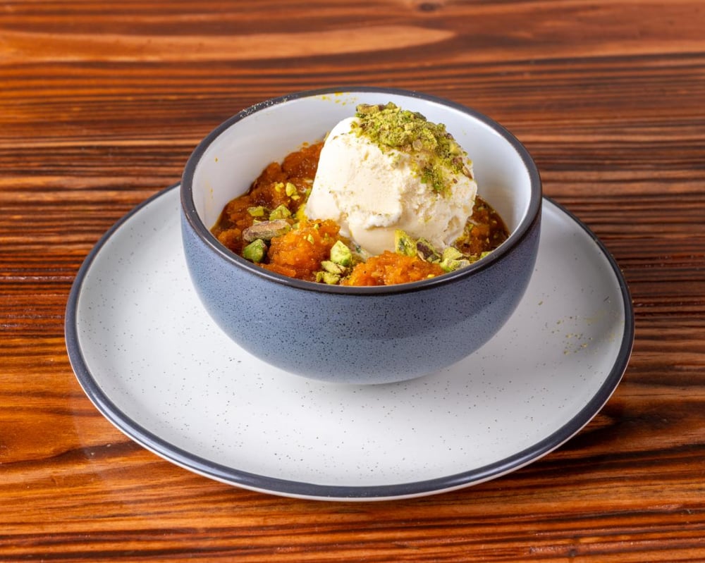 Kala Jamun with Ice Cream