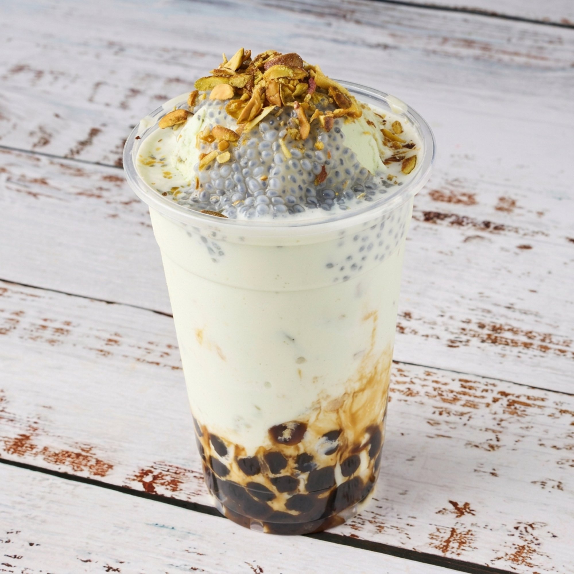 Pista kulfi milk tea