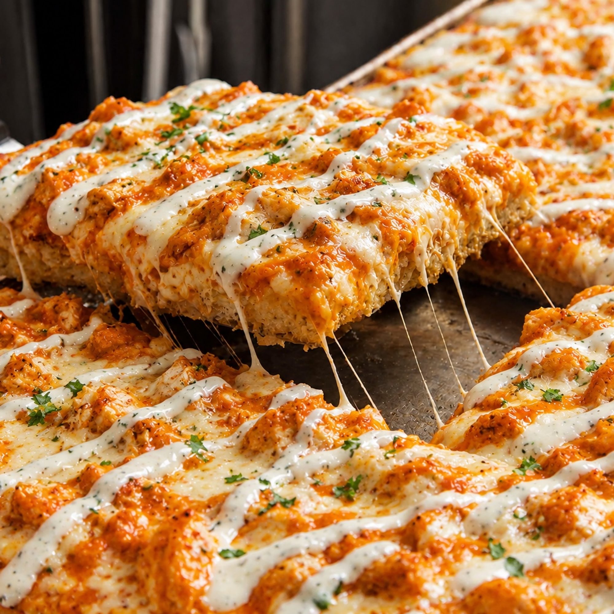 Sicilian Buffalo Chicken Pizza