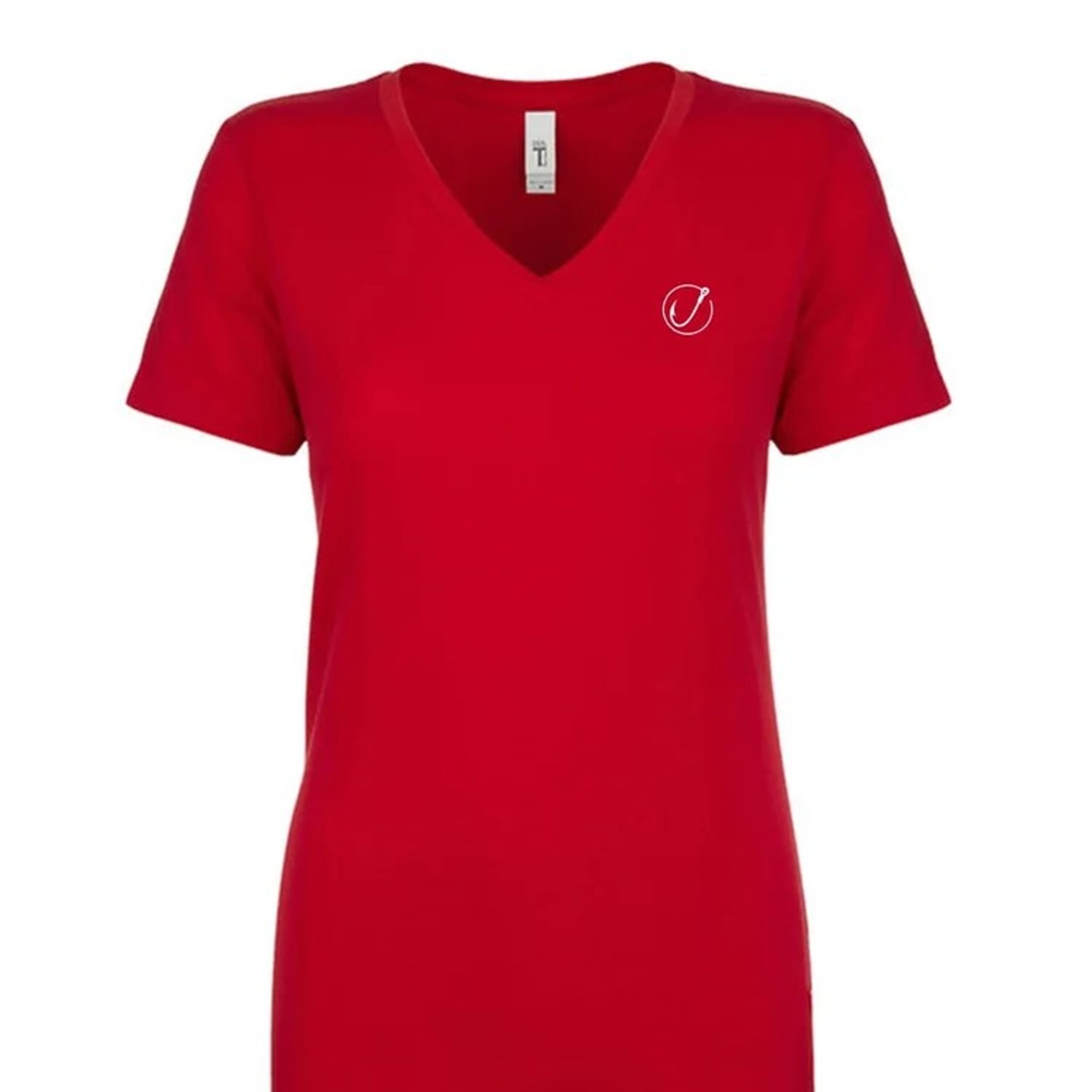Red V Neck Tee