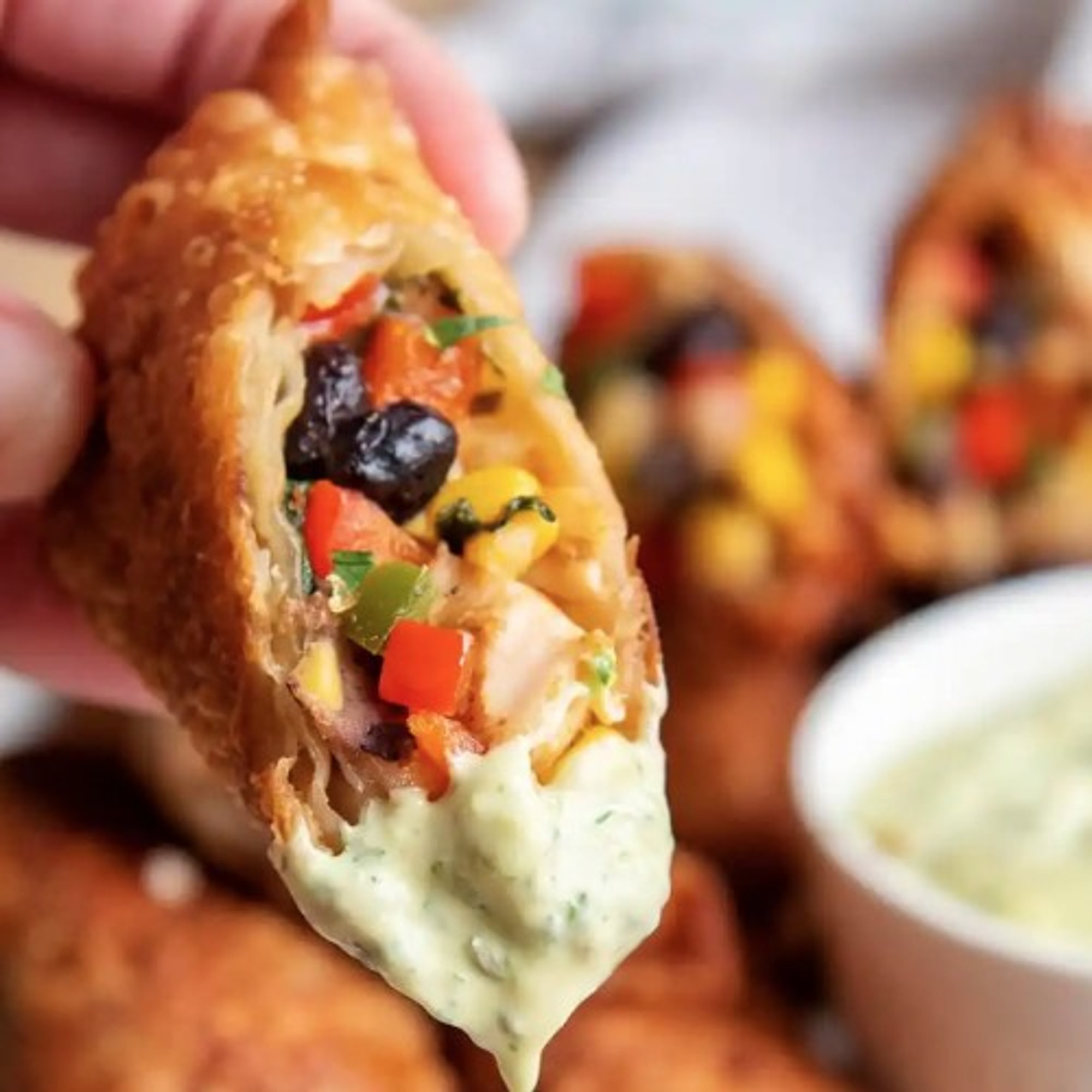 Southwest Eggrolls w/ Ranch