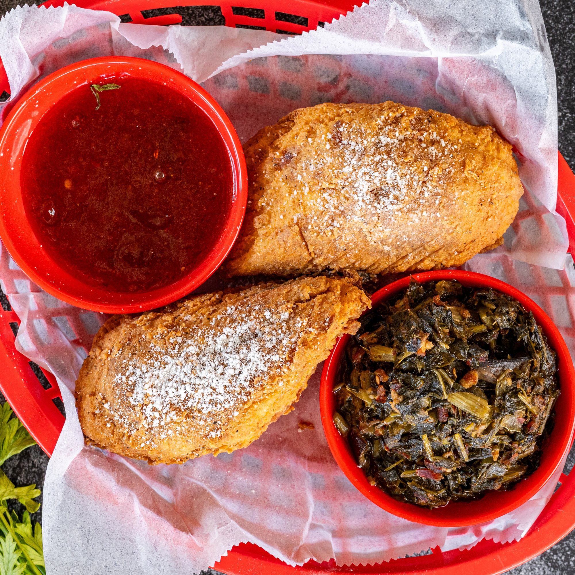 The "cajun monte cristo" sandwich
