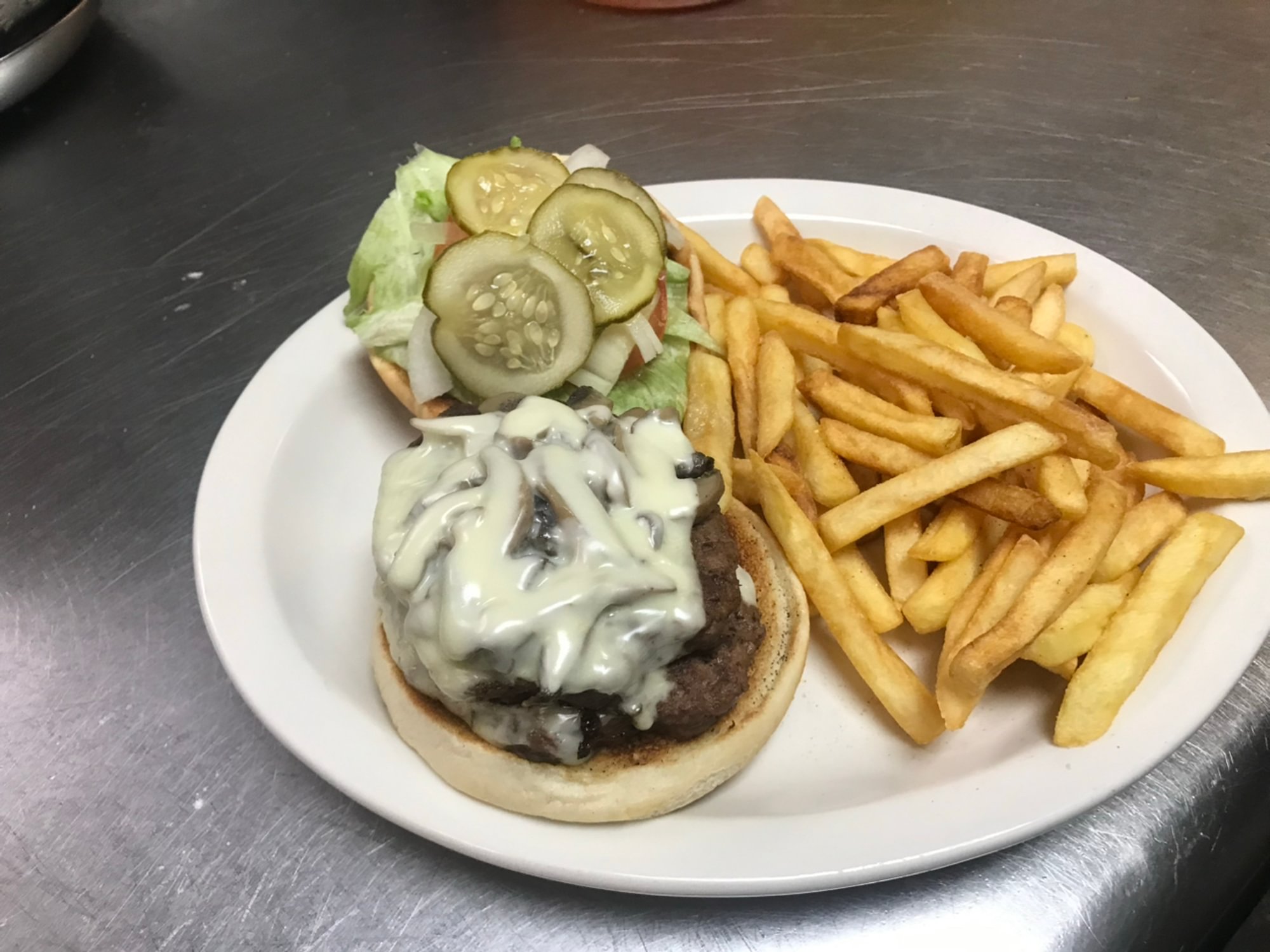 Swiss Mushroom Burger