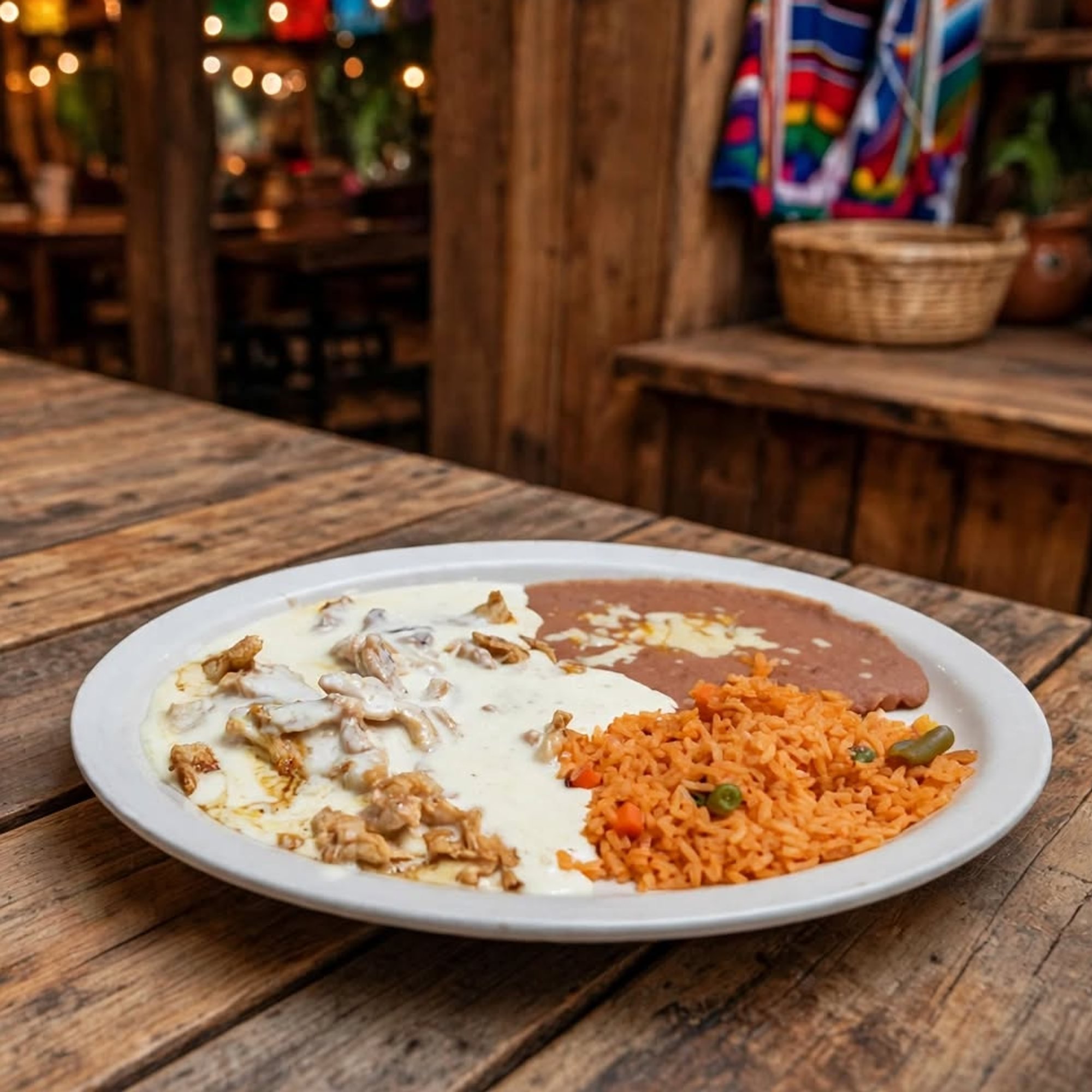 Pollo con Crema Plate