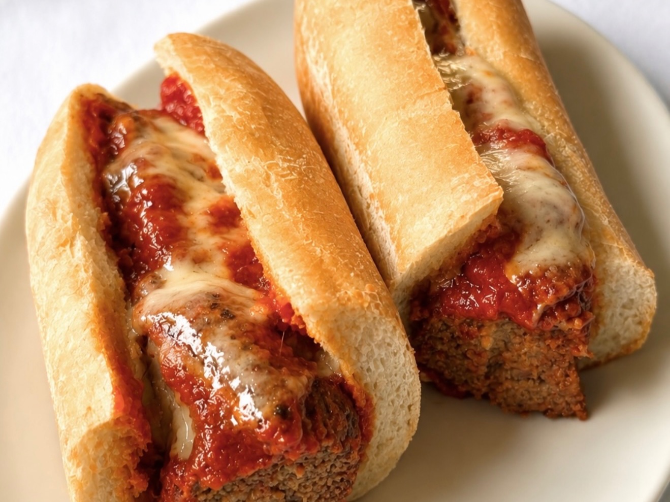 Meatball Parmigiana Sandwich