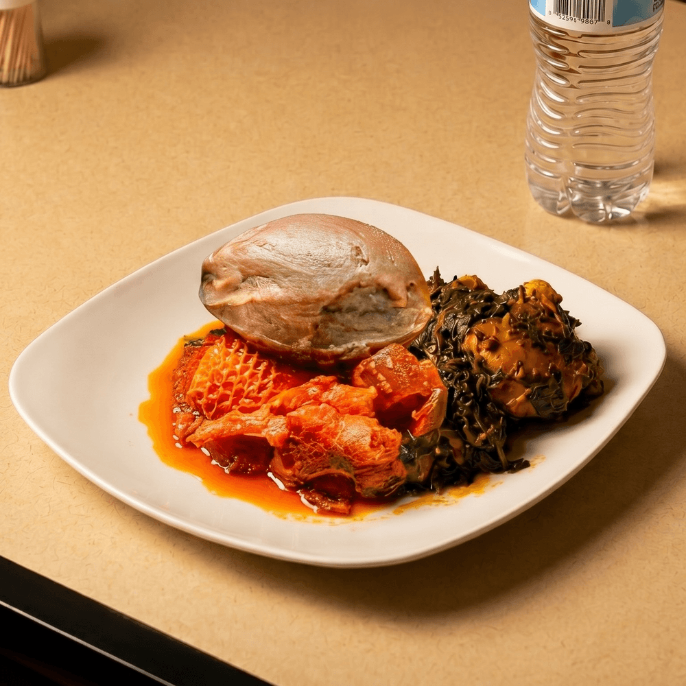 Amala and Ewedu