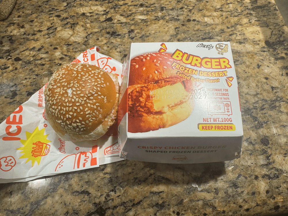 Burger Ice cream Frozen Desert