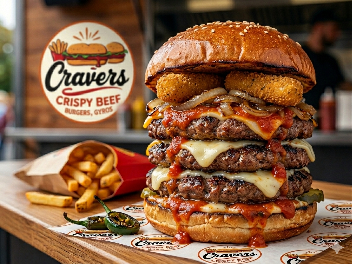 Porter Burger Triple Patty