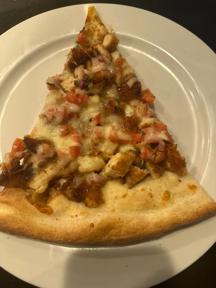 Chicken Tomato Pizza Slice