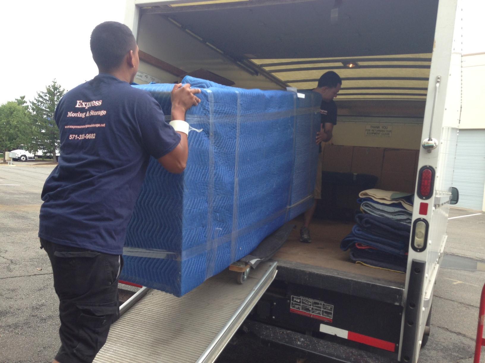 Express Movers wrap every piece of furniture in professional padding and then load into our trucks with care.