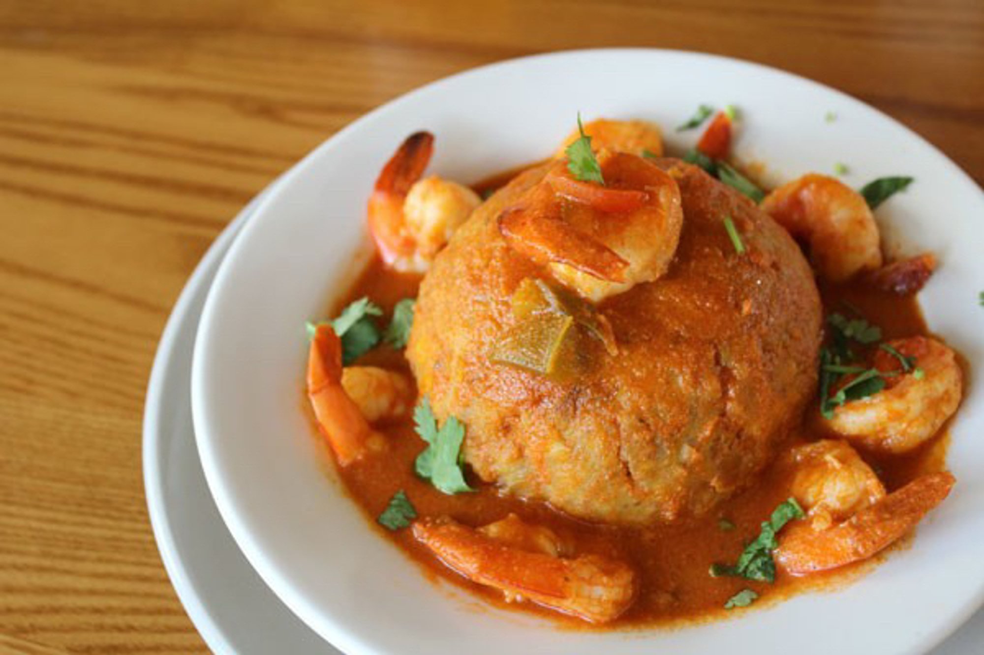 Mofongo con Camarones