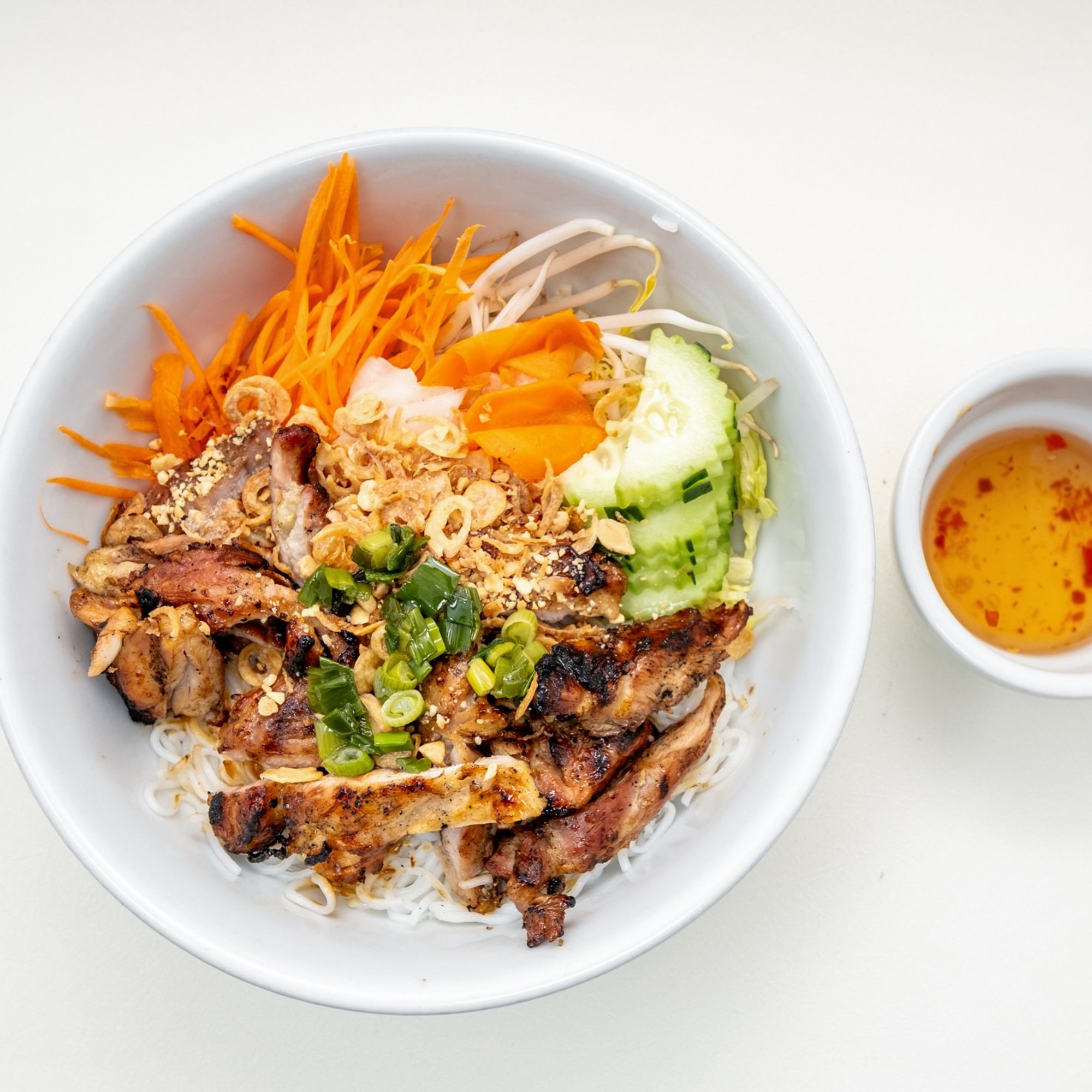 Vermicelli Grilled Chicken Bowl / Bún Gà Nướng