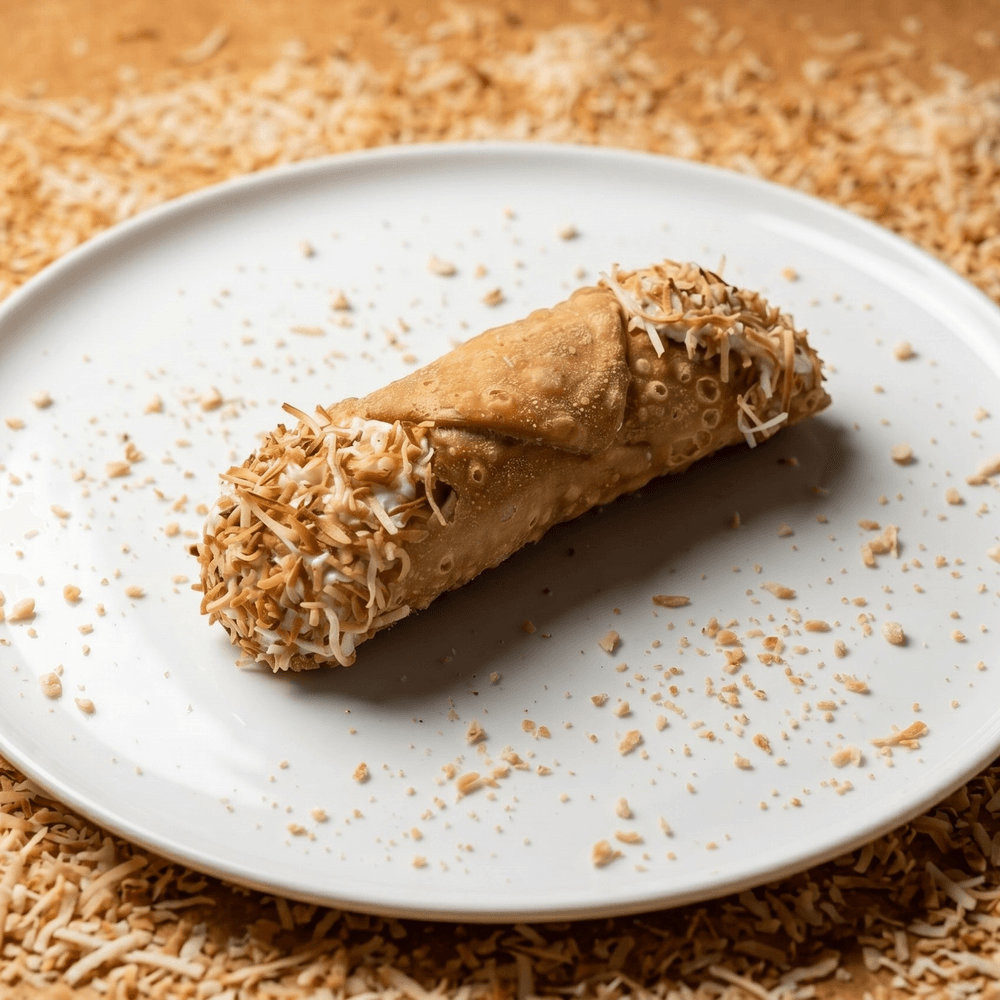Toasted Coconut Cannoli
